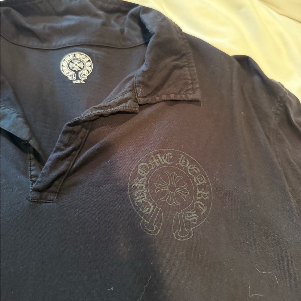 Chrome Hearts Black Polo Shirt